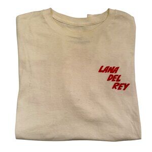 Lana Del Rey Graphic Crew Neck Short Sleeve T-Shirt Size Large